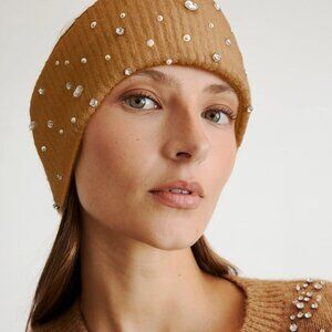 Tanya Taylor Virginia Embellished Crystal Stone Alpaca Headband Women's One Size